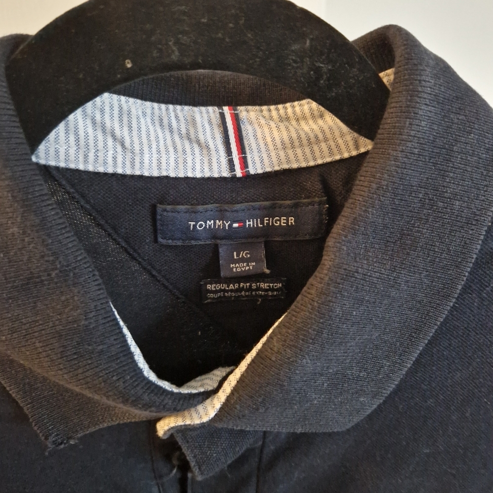 Navy Tommy Hilfiger Long sleeve polo - Picture 2 of 2
